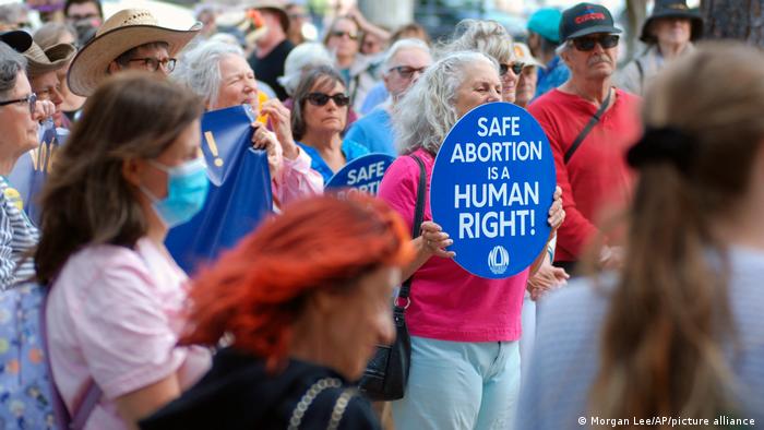 Demonstration für das Abtreibungsrecht in den USA 