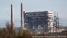 A view shows a damaged facility of Azovstal Iron and Steel Works during Ukraine-Russia conflict in the southern port city of Mariupol, Ukraine May 3, 2022. REUTERS/Alexander Ermochenko