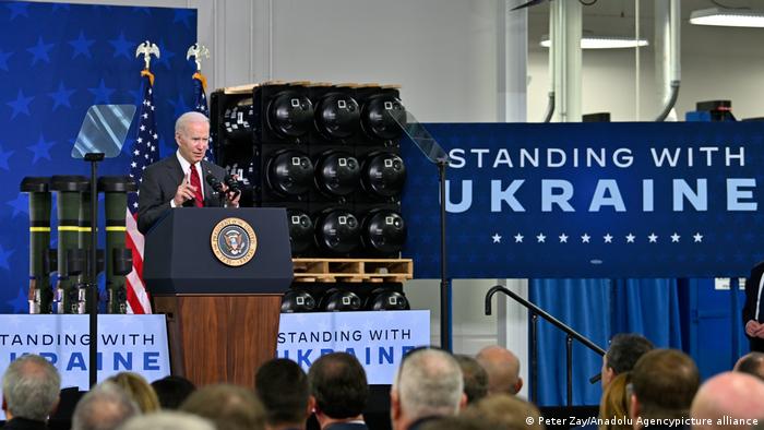 Cronaca fotografica della guerra in Ucraina |  Stati Uniti |  Joe Biden parla alla Lockheed Martin di Troy