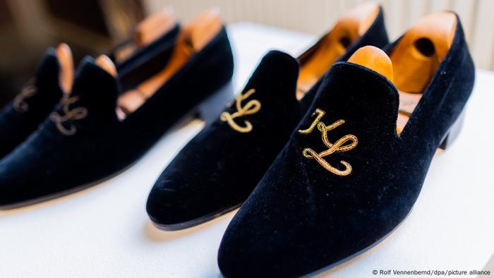 A pair of John Lobb velvet loafers, KARL, Karl Lagerfeld's Estate III,  Evening Sale, 2022