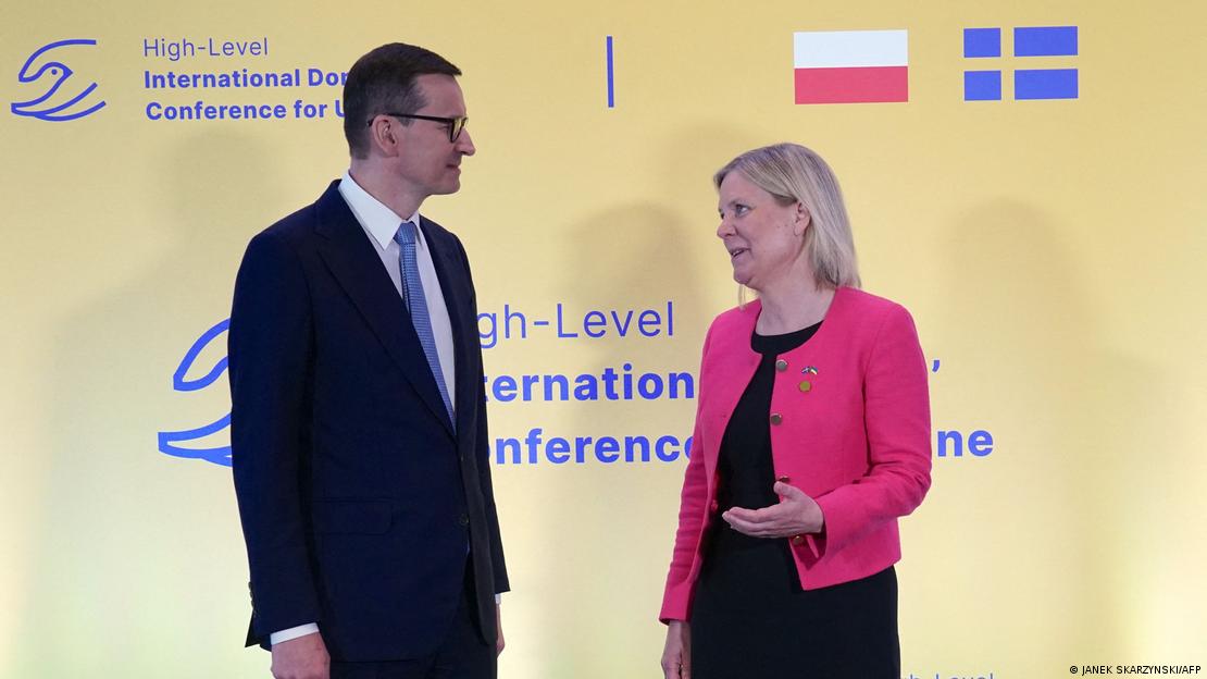 Ukrayna için donörler konferansına Polonya ve İsveç başbakanları Morawiecki ve Andersson ev sahipliği yaptı