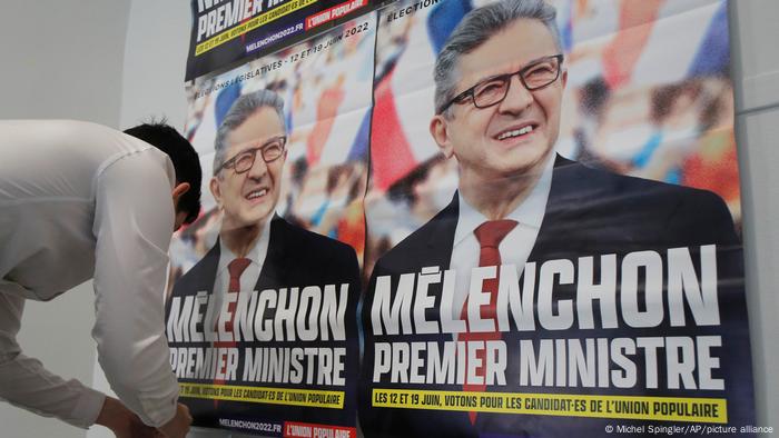 Frankreich Lille | Poster mit Jean-Luc Melenchon