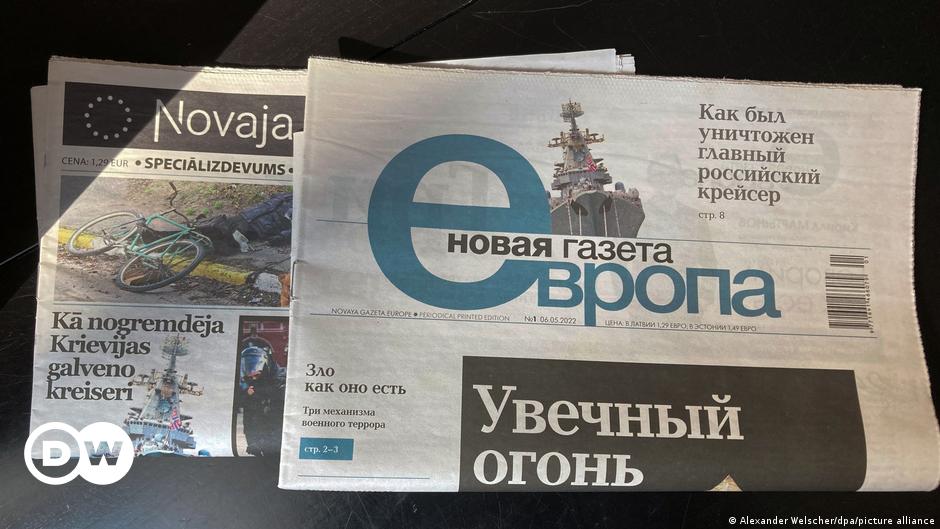 Nowaja Gazeta in Lettland herausgegeben