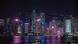 香港维多利亚湾的夜景照片 香港维多利亚湾的夜景照片