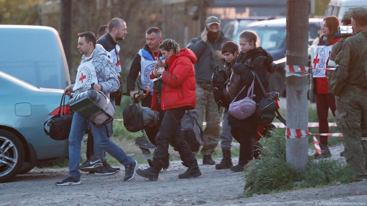 Ukraine evacuates civilians from steel plant under siege