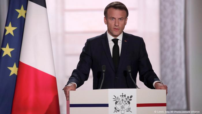 Президент Франції Еммануель Макрон під час інавгурації