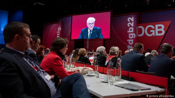 Frank-Walter Steinmeier a vorbit în deschiderea congresului DGB