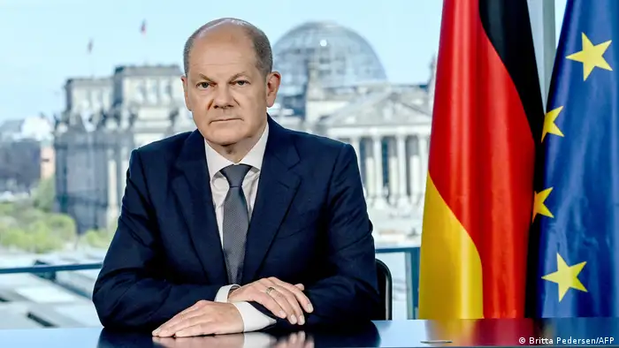 Bundeskanzler Scholz TV-Ansprache