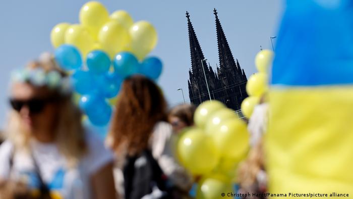 Prosvjed u Kölnu u znak soldarnosti s Ukrajincima