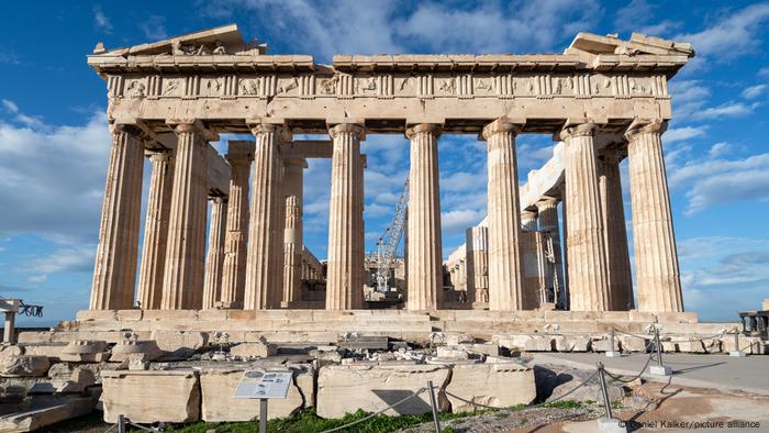 The Parthenon Temple on the Acropolis of Athens, Greece