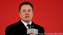 FILE PHOTO: Tesla CEO Elon Musk attends the Tesla Shanghai Gigafactory groundbreaking ceremony in Shanghai, China January 7, 2019. REUTERS/Aly Song/File Photo