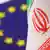 Banderas de la Unión Europea e Irán