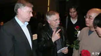Horst Köhler mit Wolf Biermann und Liao Yiwu