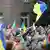 Кадър от шествие в подкрепа на Украйна