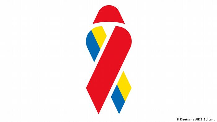 Solidaritätsschleife der Bonner Aids-Gala