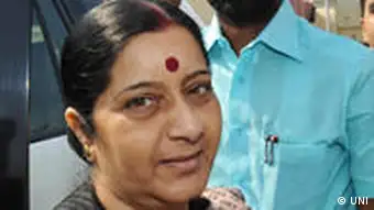 Leiter der Opposition in Lok Sabha Sushma Swaraj