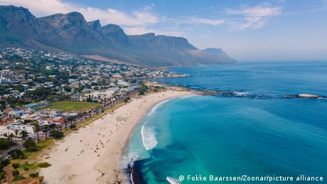 View from The Rock viewpoint in Cape Town over Campsbay