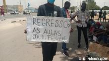 Protesto de estudantes em Angola pelo fim da greve dos professores universitários