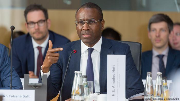 Senegal's economy minister, Amadou Hott, at The Africa Roundtable