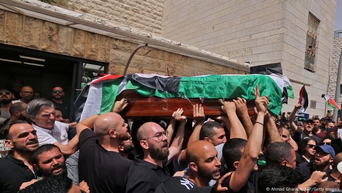 Jerusalem | Beisetzung Shireen Abu Akleh, Journalistin Al-Jazeera