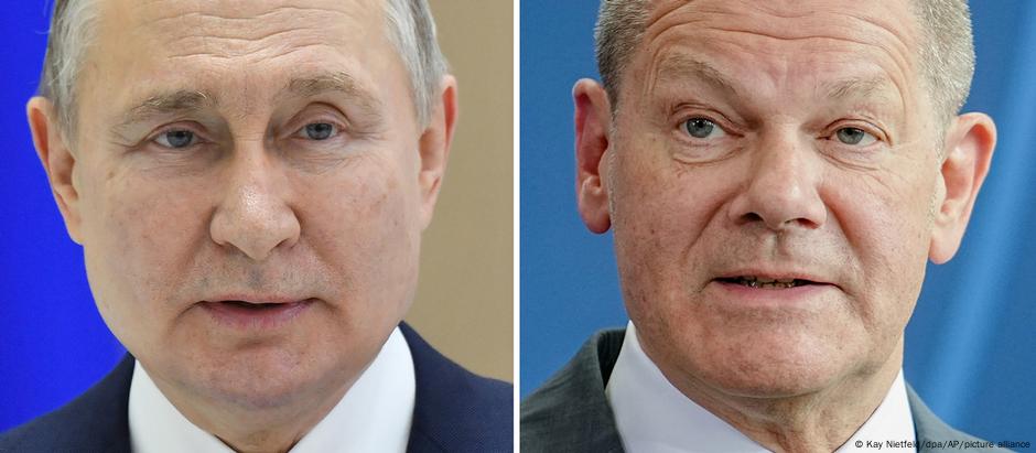 Putin e Scholz telefonaram durante 90 minutos
