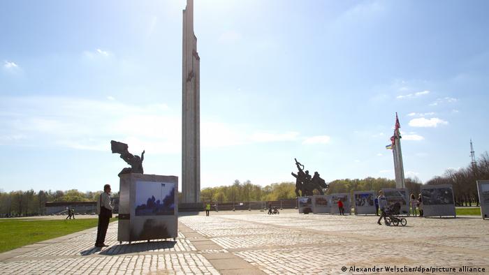 Latvian War Photo Gallery at the Soviet Victory Monument in Riga
