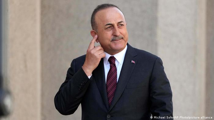 Turkish Foreign Minister Mevlut Cavusoglu in Berlin