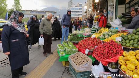Auf einem Teheraner Gemüsemarkt 