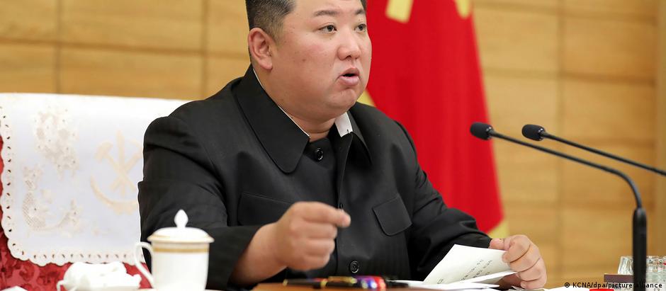 In this photo provided by the North Korean government, North Korean leader Kim Jong Un attends an emergency consultative meeting in Pyongyang, North Korea Sunday, May 15, 2022.