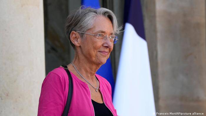 Elisabeth Borne leaves after the weekly cabinet meeting, at the Elysee Palace