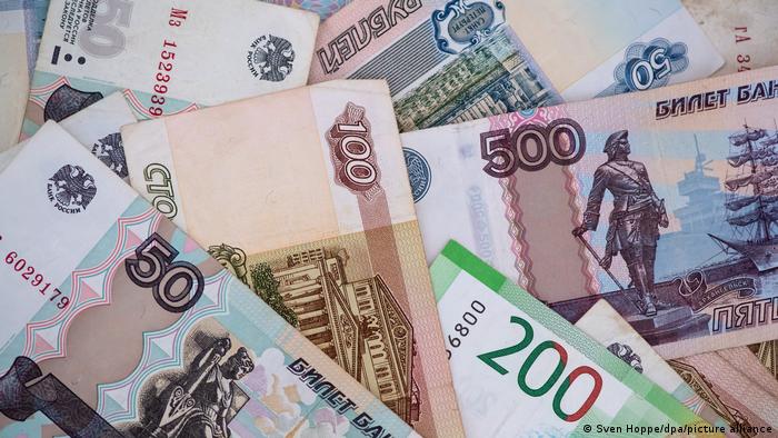Russische Rubel Banknoten
