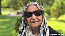 Portrait of 93-year-old Mama Dschun