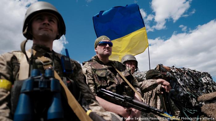 Бойцы территориальной самообороны под Киевом