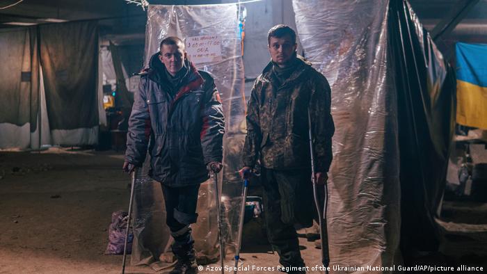 Ukraine-Krieg Mariupol | Soldaten in Asow-Stahlwerk