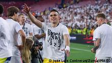 El colombiano Rafael Santos Borré lleva al Eintracht Frankfurt a conquistar el segundo título internacional de su historia