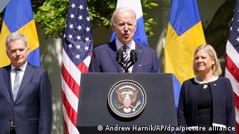 US-Präsident Biden empfängt Magdalena Andersson und Sauli Niinisto