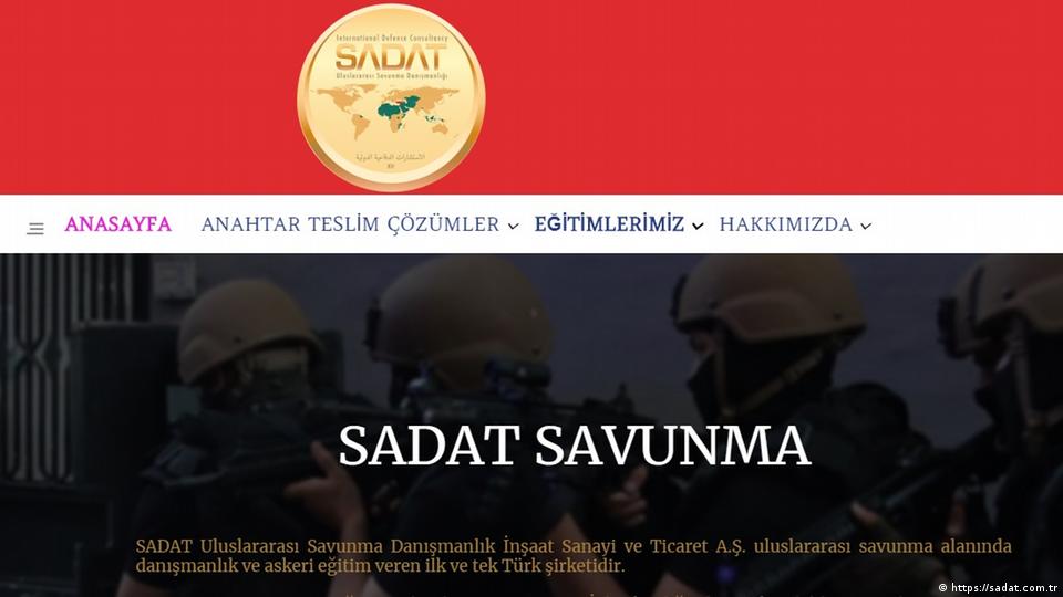 SADAT'ın resmi internet sayfası 