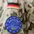 Mali | Ecussion de la mission de formation européenne EUTM sur le bras d'un soldat qui porte l'uniforme allemand