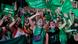 Feministas celebran la aprobación del aborto legal en Buenos Aires. Feministas celebran la aprobación del aborto legal en Buenos Aires.
