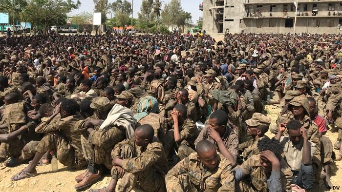  Released Ethiopian National Defence Force ENDF Prisoners of War from Mekele center