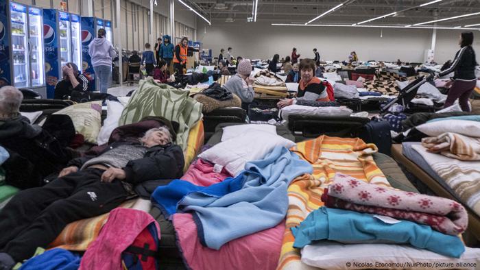 Polen Przemysl | Notunterkunft für Ukraine-Flüchtlinge Polen Przemysl | Notunterkunft für Ukraine-Flüchtlinge