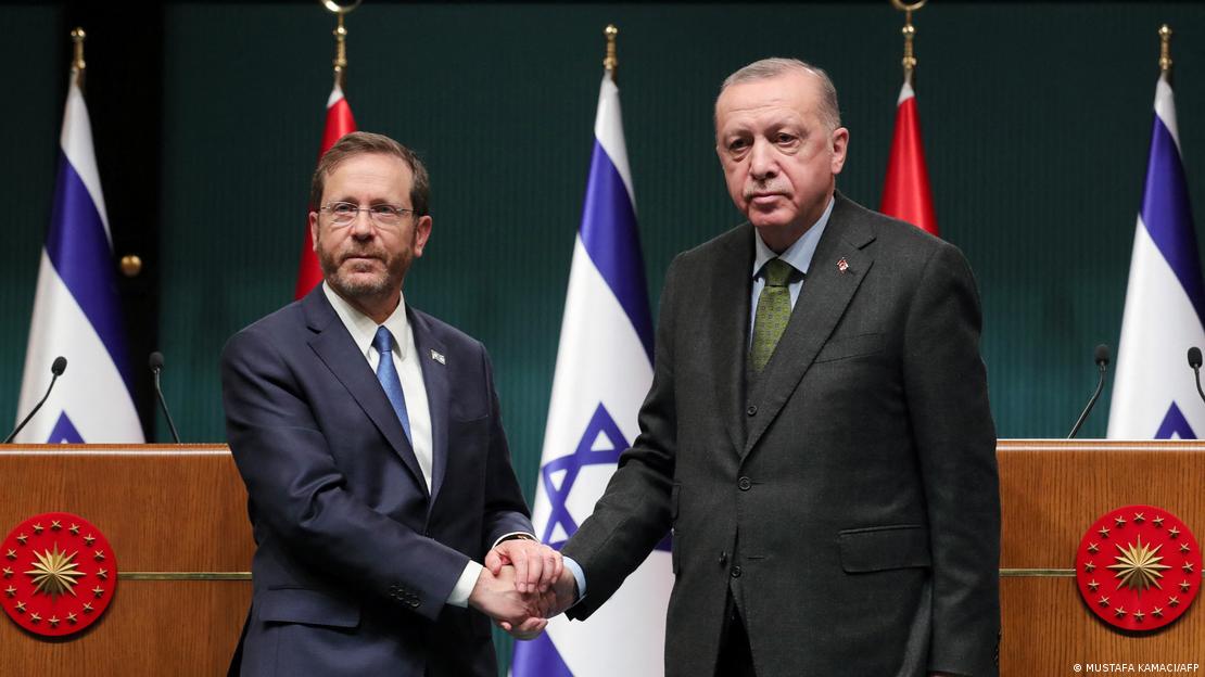 İsrail Cumhurbaşkanı Isaac Herzog (solda) ve Cumhurbaşkanı Recep Tayyip Erdoğan - (09.03.2022 / Ankara)