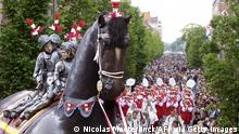 Belgiens Ros-Beiaard-Umzug mit dem Riesenpferd