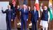 Leaders of Quad countries stand side-by-side and wave in Tokyo, Japan Leaders of Quad countries stand side-by-side and wave in Tokyo, Japan