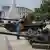 اوکراین تسلیحات منهدم شده روسیه را در مرکز شهر کی‌یف به نمایش گذارده است