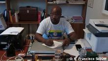 Eduardo 'Dinho' Chingunji, Anführer der neuen angolanischen Partei Partido Nacionalista para Justiça em Angola, P-NJANGO.
