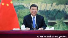 Peking | Videokonferenz | Der chinesische Staatspräsident Xi Jinping 