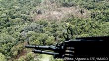 Aerial photograph showing the camp of dissidents of the Revolutionary Armed Forces of Colombia FARC, commanded by Miguel Botache, alias Gentil Duarte , bombed by the Colombian Army on 2 March 2021, in the municipality of Calamar, in the Guaviare, Colombia, 12 March 2021. Overflight of the Gentil Duarte camp, bombed by the army ACHTUNG: NUR REDAKTIONELLE NUTZUNG PUBLICATIONxINxGERxSUIxAUTxONLY Copyright: xMauricioxDuenasxCastanedax AME1935 20210312-637511859109687634