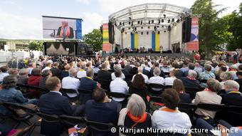 Выступление президента ФРГ Франка-Вальтера Штайнмайера в Штутгарте