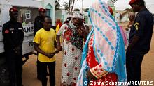 26.05.2022
Kaba, a mother of a ten-day-old baby, reacts as she is comforted by her mother Ndeye Absa Gueye, as she walks out of a hospital, where newborn babies died in a fire at the neonatal section of a regional hospital in Tivaouane, Senegal, May 26, 2022. REUTERS/Zohra Bensemra 
